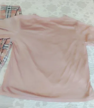 Conjunto pijama mujer rosa palo