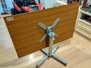 Mesa de centro madera chapada y plegable