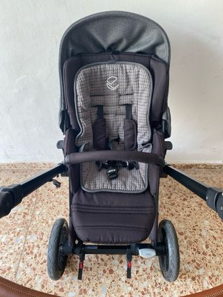 Carro de bebé Jane gris y marrón