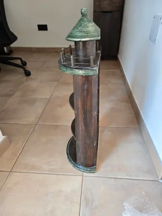 Estantería Faro Madera,antigua. 53cm de alto