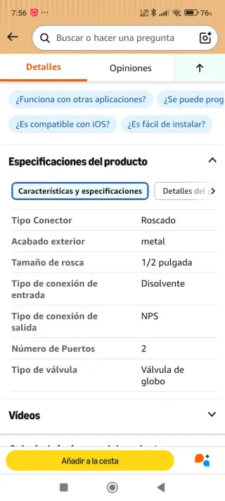 Electroválvula Inteligente WiFi/Bluetooth