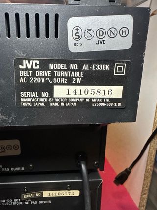 Equipo de música JVC completo