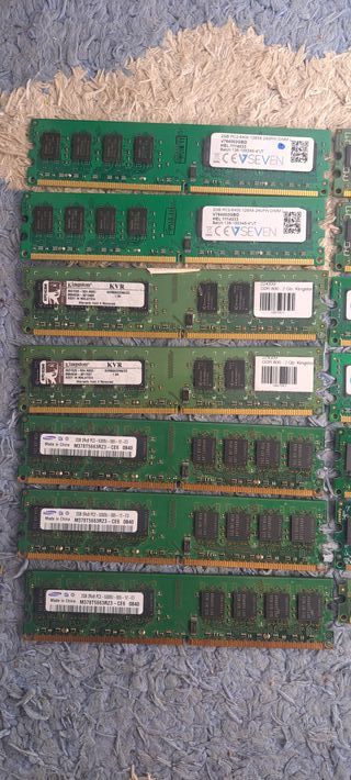 Lote 14 Módulos RAM DDR2