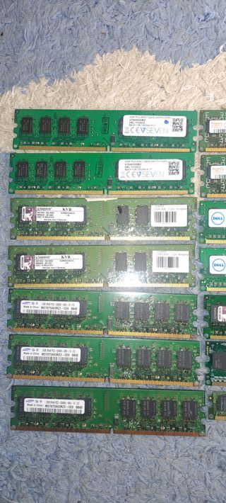 Lote 14 Módulos RAM DDR2