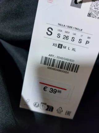 Anorak Zara ligero talla S capucha