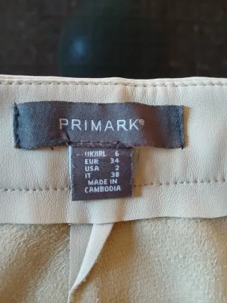 Pantalones polipiel Primark (Talla 34)