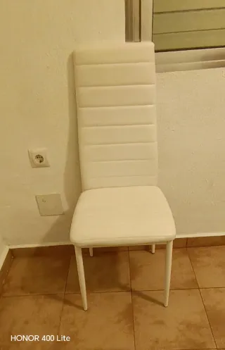 Sillas de comedor blancas (pack 2)