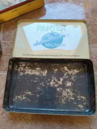 Lote 4 Cajas Metálicas de Tabaco Vintage