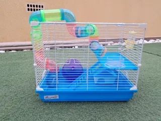 Jaula Hámster con Tubos y Accesorios