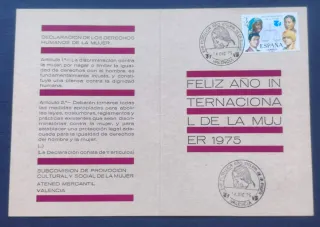 Tarjeta Postal Año Internacional de la Mujer 1975
