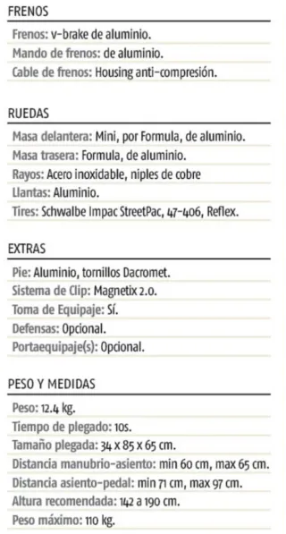 BICICLETA PLEGABLE DE ALTA GAMA