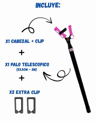 Pértiga escalada rosa