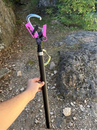 Pértiga escalada rosa