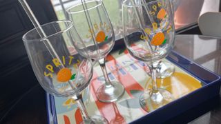 Lote 4 Copas Aperol Spritz con Pajitas