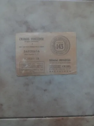 Cromo antiguo fútbol Real Madrid-Barcelona