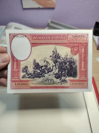 Facsímil 500 pesetas 1935