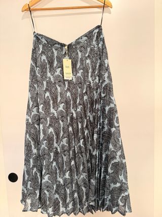 Falda larga Mango estampada