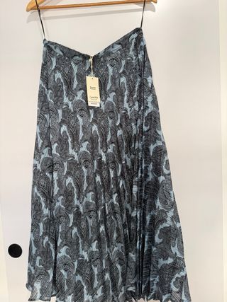 Falda larga Mango estampada