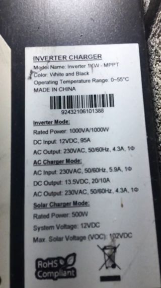 Sistema Fotovoltaico 1000W Completo
