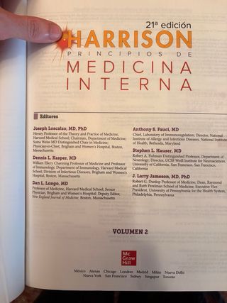 HARRISON. PRINCIPIOS DE MEDICINA INTERNA 21 ED