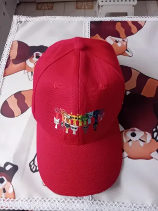 Cappellino Sprunki rosso con visiera