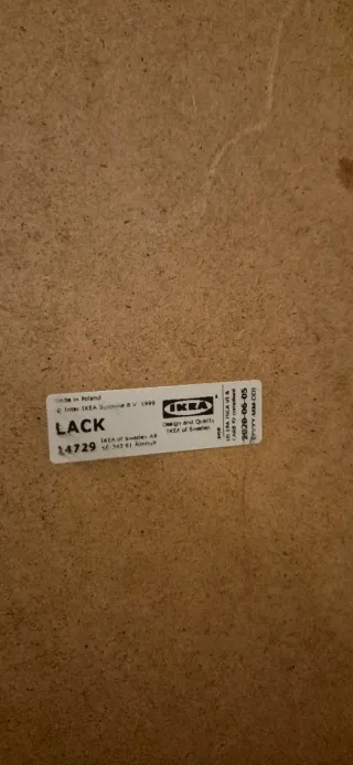 Mesa Centro Ikea Lack Roble 90x55