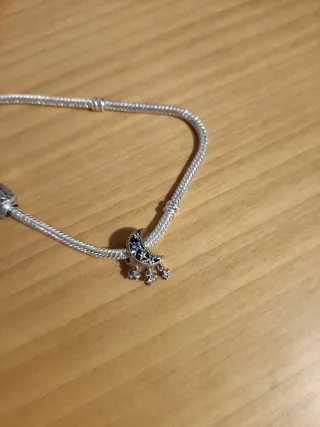 Charm Pandora Luna y Estrellas Azul