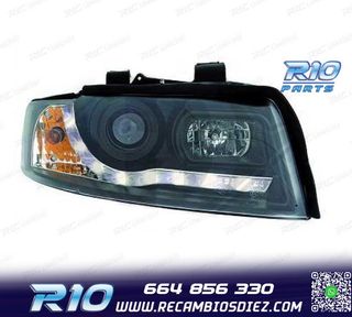 FAROS AUDI A4 B6 LIMOUSINE AVANT 00-04 LUZ DIURNA LED FONDO