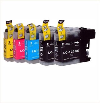 Pack 5 Brother LC123 XL / LC121 XL Compatibles