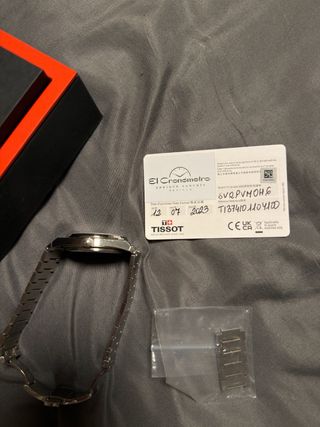 Tissot PRX Reloj Azul y Plateado
