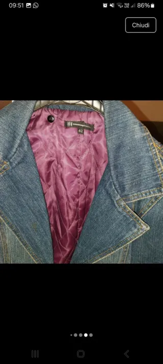 Giacca donna denim
