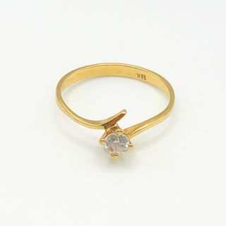 Anillo Solitario 18K, 1.92gr, T-16