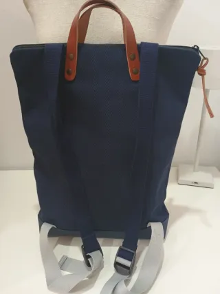 Mochila Daniel Chong azul y turquesa