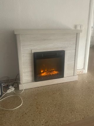 Mueble chimenea eléctrico