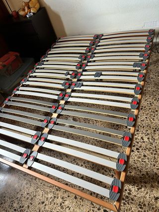 Somier cama 135cm madera alta calidad
