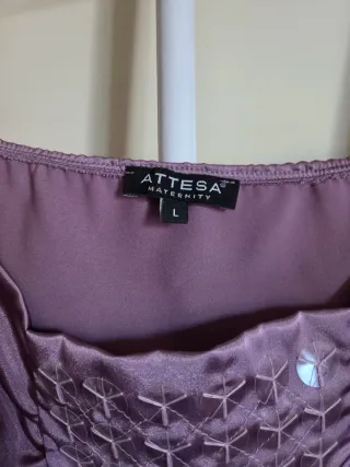 Abito premaman Attesa lilla taglia L