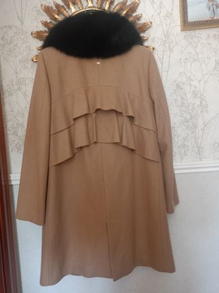 Abrigo Pedro del Hierro Beige Piel forro desmontab