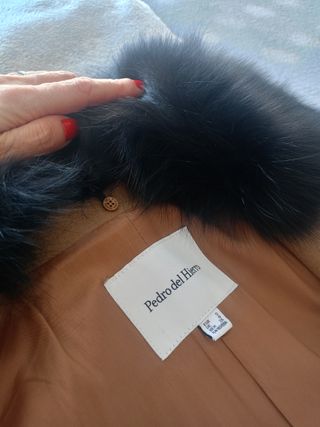 Abrigo Pedro del Hierro Beige Piel forro desmontab