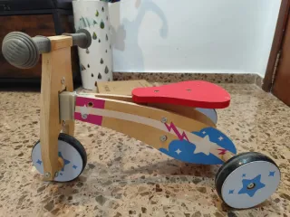 Triciclo madera bebé y niño/a