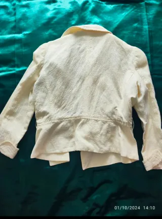 Chaqueta Purificación García Beige Talla M