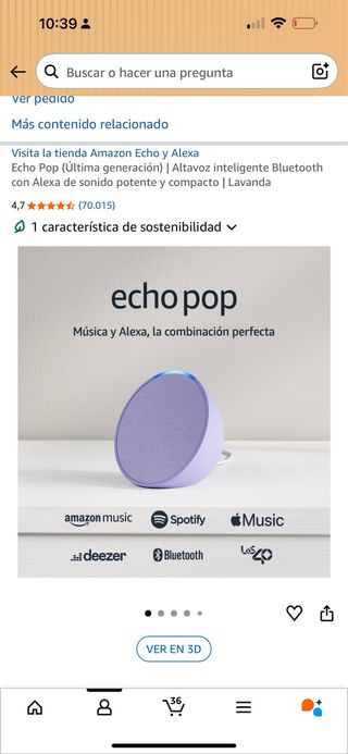 Alexa Echo Pop Morado