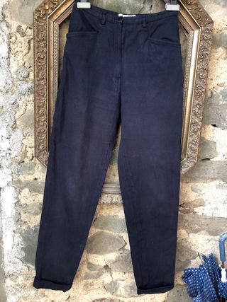 Pantaloni vintage Champs Elysees blu