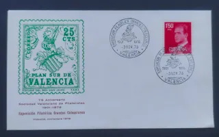 Sobre Exposición Filatélica Valencia 1976