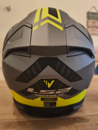 Casco LS2 Vector 2 Gris y Amarillo