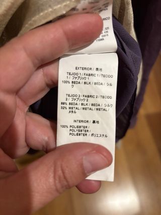 Vestido largo seda Adolfo Domínguez T40 Morado