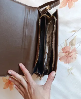 Bolso sin estrenar marrón y rosa