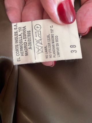 Abrigo pelo sintético marrón