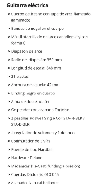 Harley Benton TE-80 NT Deluxe Series (modificada)