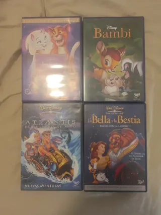 4 Películas Disney DVD (Español)