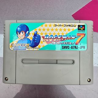 Videojuego Retro Megaman 7 Rockman 7 Super Nintendo SFC Supe